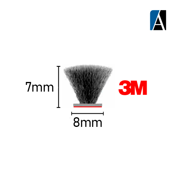 7X8 ADPTO ESCOVA ADESIVA 7X8 (50MTS) PRETO
