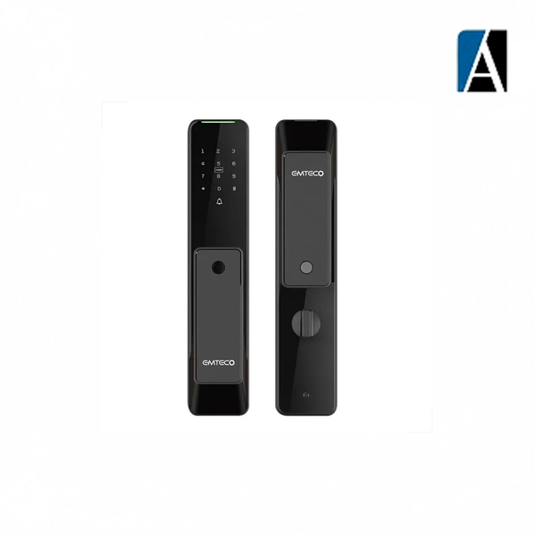 FECHADURA DIGITAL MILANO EMTECO BIOM/SENHA/CARD PTO
