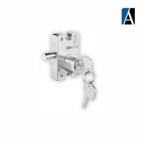 FECHADURA 1020 PORTA GIRO CIL OVAL (AL) MM CROMADA