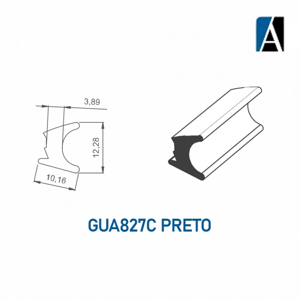 BORRACHA GUA827C ECO PVC (50MTS) PTO