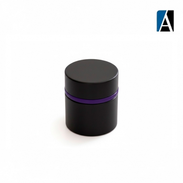 BOTAO PROLONGADOR REDONDO MACIÇO 2'' PRETO