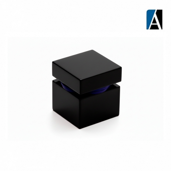 BOTAO PROLONGADOR QUADRADO MACIÇO 2'' PRETO