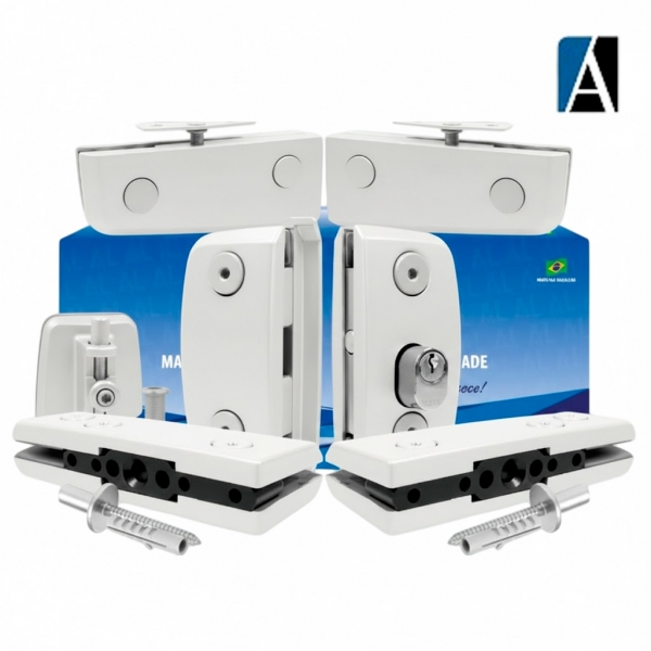 KIT 8 PORTA DUPLA PIVOTANTE V/A AL BCO