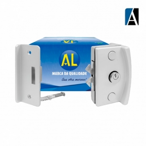 KIT 10 FECHADURA PARA PORTA CORRER V/A AL BCO