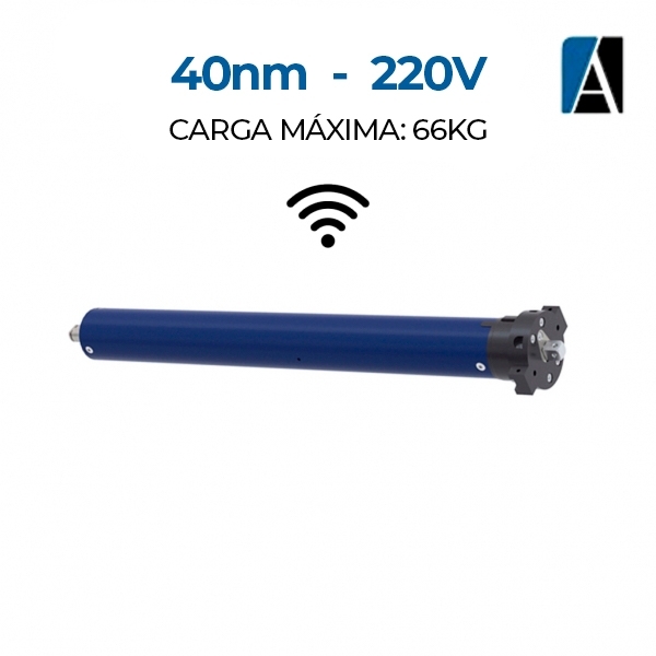 9001996 - MOTOR UDINESE BOLT 40NM 66KG TUBO 60MM COM WIFI CONTROLE 220V