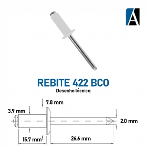 0000000000274 - REBITE 422 BCO (100UN)