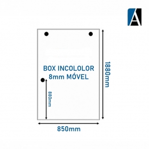MOVEL850 - BOX INCOLOR 8MM MOVEL 850 X 1880