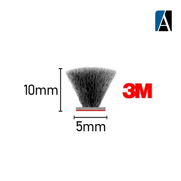 5X10 ADPTO - ESCOVA ADESIVA 5X10 (50MTS) PRETO