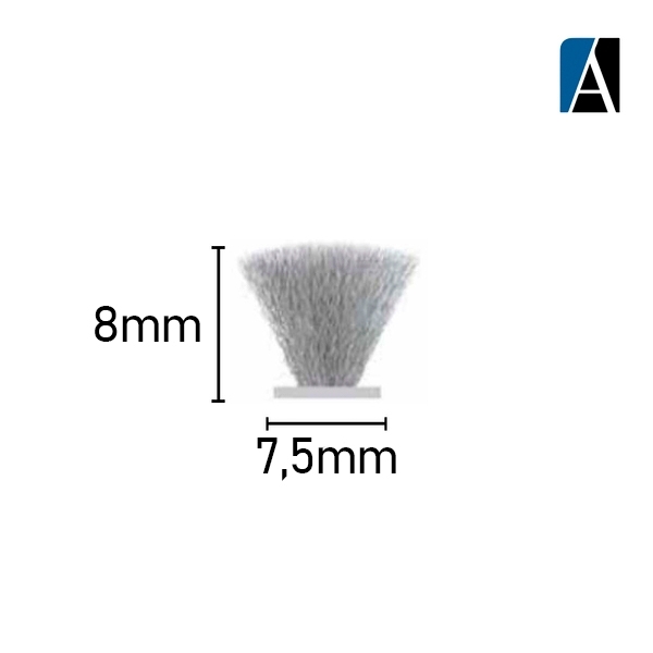 7,5X8CZ - ESCOVA 7,5X8 (50MTS) CINZA