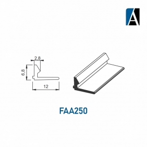 FAA250 ECOPT - BORRACHA FAA250  ECOPVC (50MTS) PRETA
