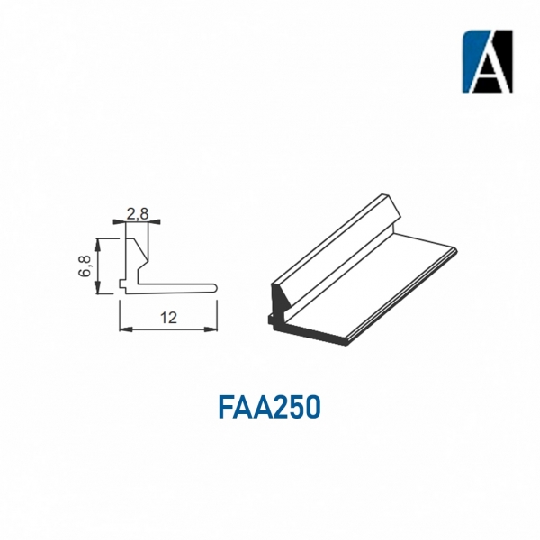 FAA250 ECOPT - BORRACHA FAA250  ECOPVC (50MTS) PRETA