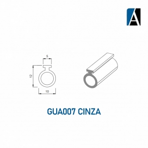 GUA007 - CINZA - BORRACHA GUA007 ECO PVC (50MTS) CZA
