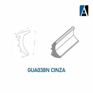 GUA038N - CINZA - BORRACHA GUA038N ECO PVC (50MTS) CNZ
