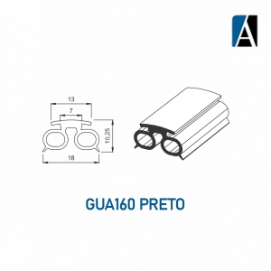 GUA160ECOPTO - BORRACHA GUA160 ECO PVC (50MTS) PTO