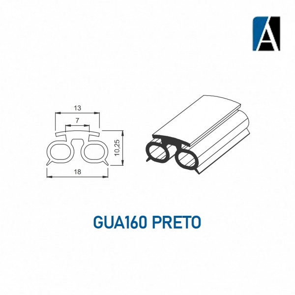 GUA160ECOPTO - BORRACHA GUA160 ECO PVC (50MTS) PTO