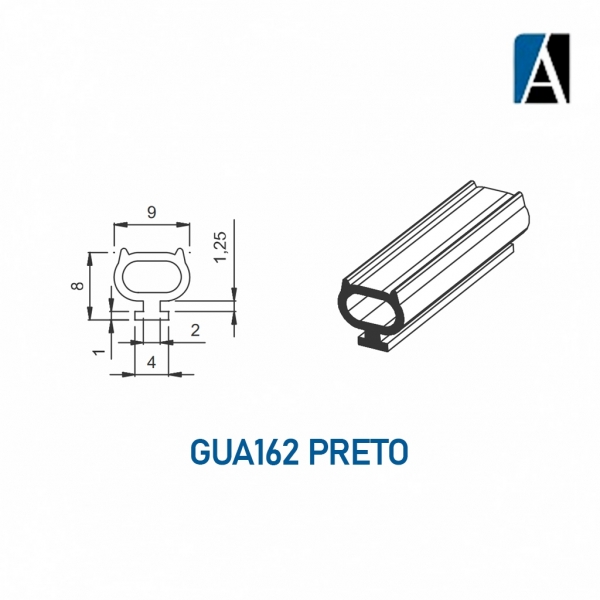 GUA162ECOPTO - BORRACHA GUA162 ECO PVC (50MTS) PTO