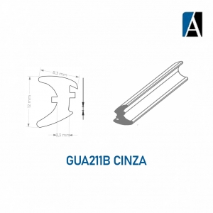 GUA211B - CINZA - BORRACHA GUA211B ECO PVC (50MTS) CNZ