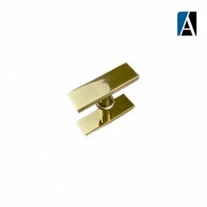 THP 2 GO - PUXADOR BOX BARRA CHATA ALUMÍNIO DOURADO