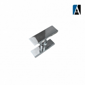 THP 2 PO - PUXADOR BOX BARRA CHATA ALUMÍNIO POLIDO