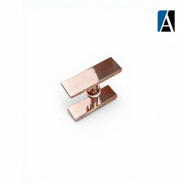 THP 2 RO - PUXADOR BOX BARRA CHATA ALUMÍNIO ROSE GOLD