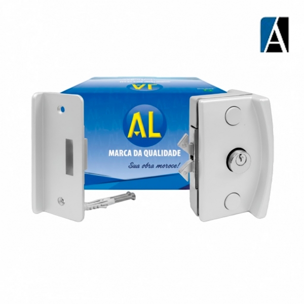 MI 10 BCO - KIT 10 FECHADURA PARA PORTA CORRER V/A AL BCO