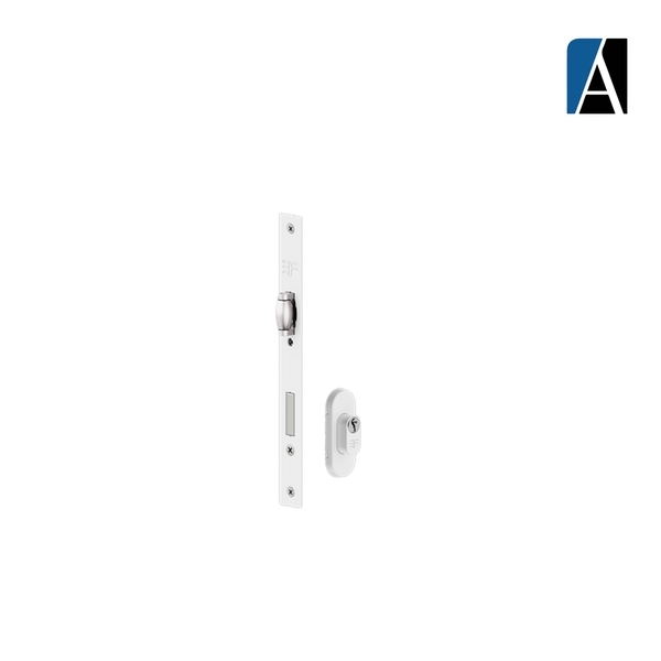 522R51BR-ED - FECHADURA ROLETE 3F COM ROSETA BCO