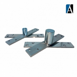 0000000000142 - KIT PIVOTANTE 300KG INOX COM ESFERA POLIDO