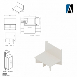 TMM45-016 - TAMPA MONTANTE GOLD NYL399 LG052 BCO