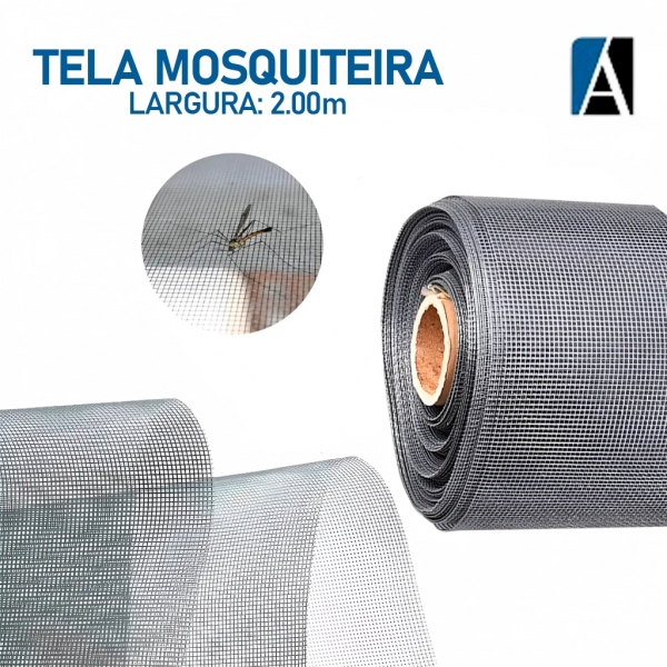 0000009901610 - TELA MOSQUITEIRA LARGURA 2,00M (ROLO C/ 30M)