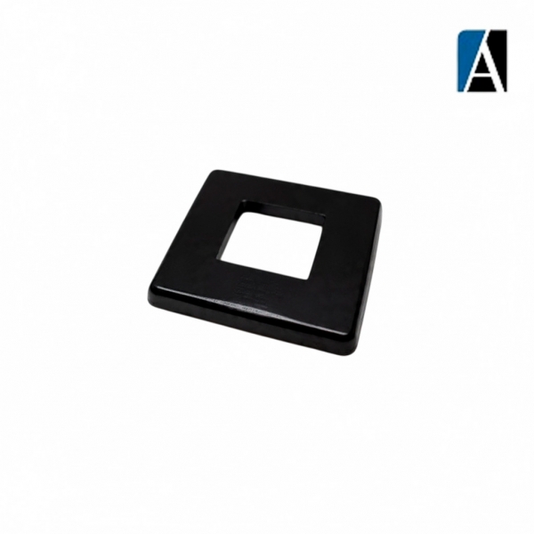 JS79 PT - CANOPLA DE INOX QUADRADA 2” PTO