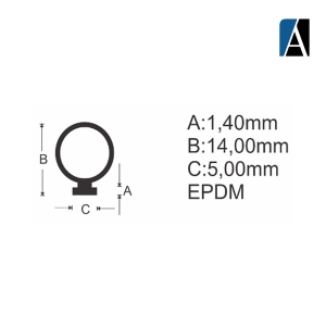 0000000000223 - BORRACHA GUA007 EPDM (50MTS) PTO