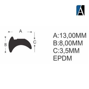 0000000000227 - BORRACHA GUA051 EPDM (50MTS) PTO
