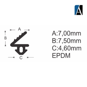 0000000000229 - BORRACHA GUA239 EPDM (50MTS) PTO