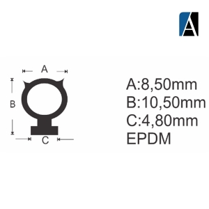 0000000000234 - BORRACHA GUA162 EPDM (50MTS) PTO