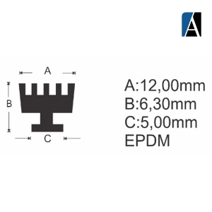 0000000000596 - BORRACHA GUA030 EPDM (50MTS) PTO