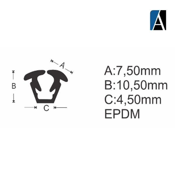 0000000000727 - BORRACHA GUA284 EPDM (50MTS) PTO