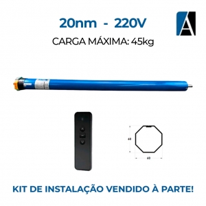 20172MELRM - MOTOR EMTECO C/ CONTROLE, WIFI E ANTIESMAGAMENTO 20N 45KG 220V