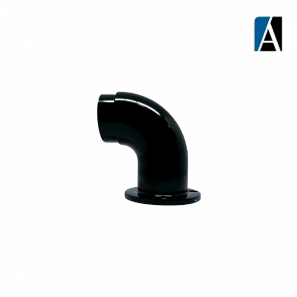 ID40PT - TERMINAL DE PAREDE 90° 2¨ALUMINIO PRETO