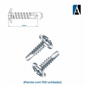 0000000000471 - PARAFUSO FLANGEADO AUTO BROCANTE 4,2X19 (100PCS)