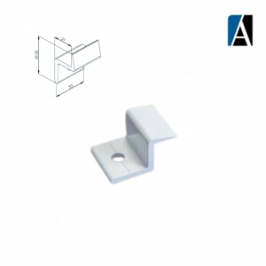 SUP626B - SUPORTE DE FIXAÇAO DO VIDRO GRADIL SUP626 BCO